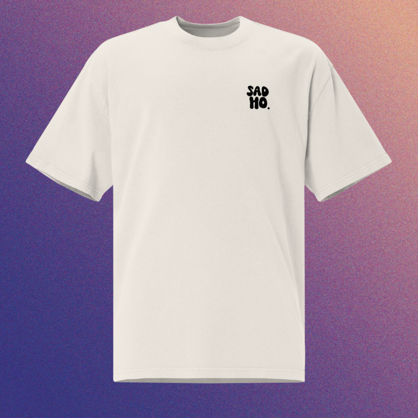 Even Baddies Get Saddies Oversized faded t-shirt